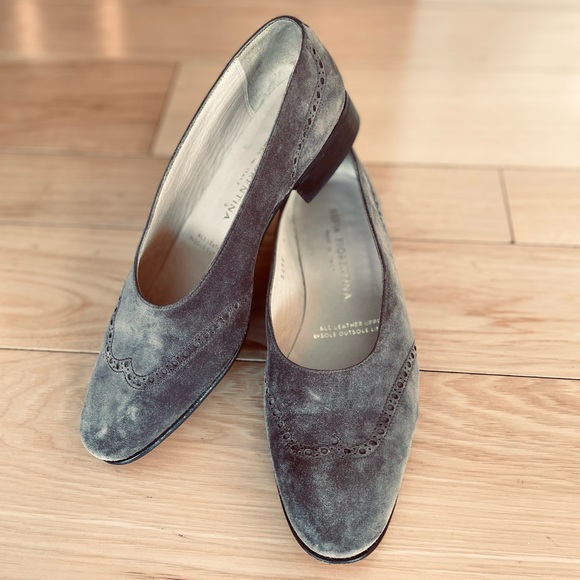 Italian Suede Leather Loafers Size 6.5, good used condition, Dark Brown, NICE - Picture 14 of 14